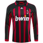MAGLIA A MANICHE LUNGHE RETRO MILAN HOME 2006/07