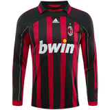 MAGLIA A MANICHE LUNGHE RETRO MILAN HOME 2006/07