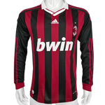 MAGLIA A MANICHE LUNGHE RETRO MILAN HOME 2009/10