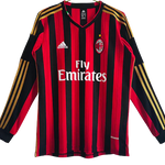 MAGLIA A MANICHE LUNGHE RETRO MILAN HOME 2013/14