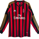 MAGLIA A MANICHE LUNGHE RETRO MILAN HOME 2013/14