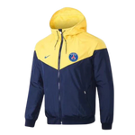 GIACCA GIALLA A ZIP CON CAPPUCCIO ANTI VENTO PSG X NIKE 2021/22
