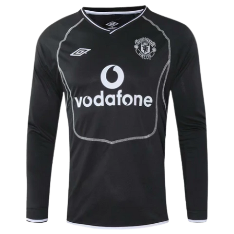 MAGLIA A MANICHE LUNGHE RETRO MANCHESTER UNITED TRASFERTA 2000/01