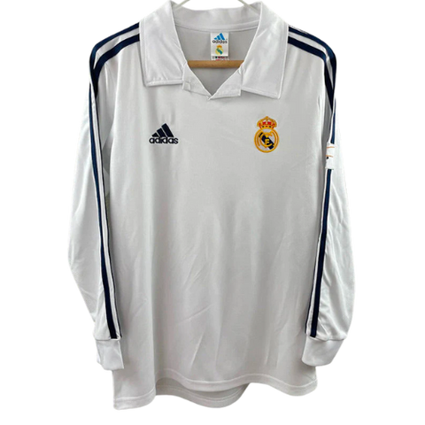 MAGLIA RETRO A MANICHE LUNGHE REAL MADRID HOME 2001