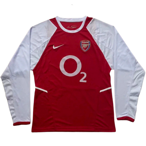 MAGLIA A MANICHE LUNGHE RETRO ARSENAL HOME 2002/03