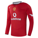 MAGLIA A MANICHE LUNGHE RETRO MANCHESTER UNITED HOME 2004/05