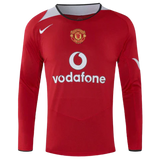 MAGLIA A MANICHE LUNGHE RETRO MANCHESTER UNITED HOME 2004/05