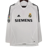 MAGLIA RETRO A MANICHE LUNGHE REAL MADRID HOME 2005