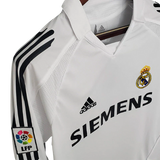 MAGLIA RETRO A MANICHE LUNGHE REAL MADRID HOME 2005