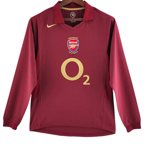 MAGLIA A MANICHE LUNGHE RETRO ARSENAL HOME 2005/06