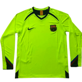 MAGLIA RETRO A MANICHE LUNGHE BARCELONA TRASFERTA 2005/06