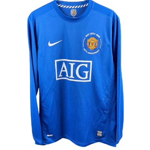 MAGLIA A MANICHE LUNGHE RETRO MANCHESTER UNITED TRASFERTA 2007/08