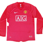 MAGLIA A MANICHE LUNGHE RETRO MANCHESTER UNITED HOME 2007/08