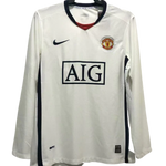 MAGLIA A MANICHE LUNGHE RETRO MANCHESTER UNITED TRASFERTA 2008/09