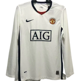 MAGLIA A MANICHE LUNGHE RETRO MANCHESTER UNITED TRASFERTA 2008/09