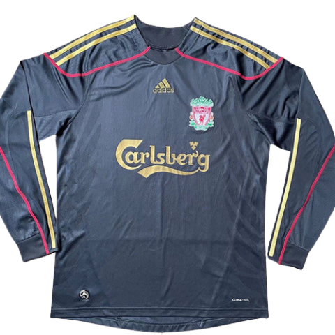 MAGLIA A MANICHE LUNGHE RETRO LIVERPOOL TRASFERTA 2009/10