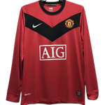 MAGLIA A MANICHE LUNGHE RETRO MANCHESTER UNITED HOME 2009/10