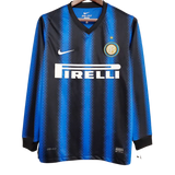 MAGLIA A MANICHE LUNGHE RETRO INTER HOME 2010/11