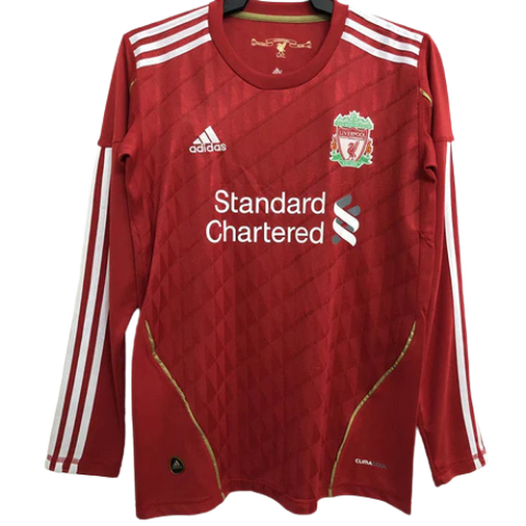 MAGLIA A MANICHE LUNGHE RETRO LIVERPOOL HOME 2010/11