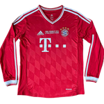 MAGLIA A MANICHE LUNGHE RETRO BAYERN MONACO HOME 2013/14