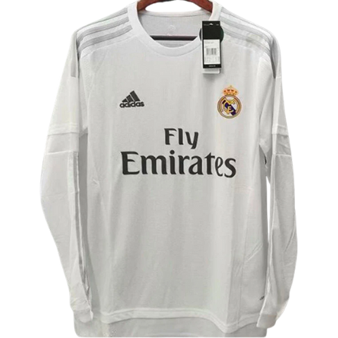 MAGLIA RETRO A MANICHE LUNGHE REAL MADRID HOME 2015/16