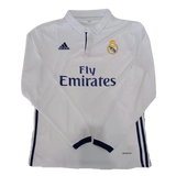 MAGLIA RETRO A MANICHE LUNGHE REAL MADRID HOME 2016/17