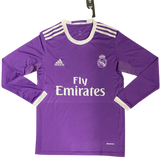 MAGLIA RETRO A MANICHE LUNGHE REAL MADRID TRASFERTA 2016/17