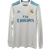 MAGLIA RETRO A MANICHE LUNGHE REAL MADRID HOME 2017/18