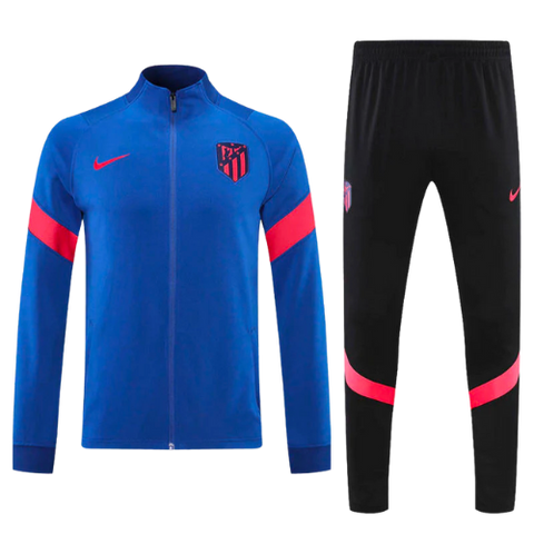 KIT GIACCA A ZIP + TUTA BLU-ROSSA ATLETICO MADRID 2021/22