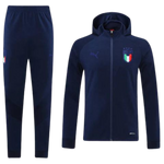 KIT GIACCA A ZIP CON CAPPUCCIO + TUTA ITALIA 2021/22