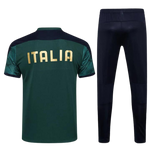 KIT MAGLIA VERDE SCURA + TUTA ITALIA 2021/22