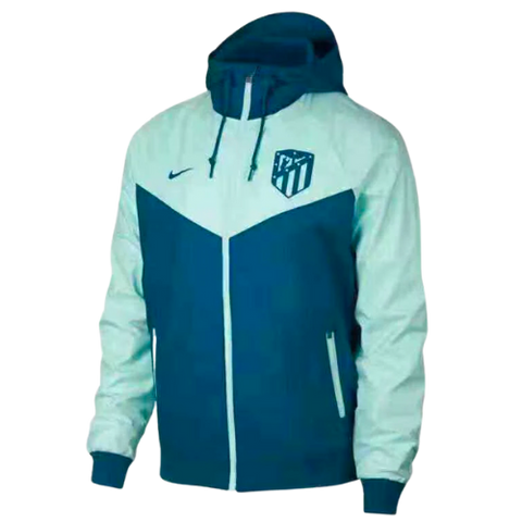 GIACCA A ZIP CON CAPPUCCIO ATLETICO MADRID VERDE 2021/22