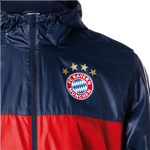 GIACCA A ZIP CON CAPPUCCIO IMBOTTITO ANTI-VENTO BAYERN MONACO 2021/22