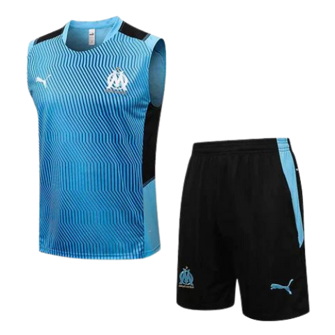 KIT MAGLIA SMANICATO + PANTALONCINI OLYMPIQUE MARSIGLIA 2021/22