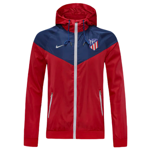 GIACCA A ZIP CON CAPPUCCIO ANTI-VENTO ATLETICO MADRID 2021/22