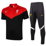 KIT POLO ROSSA NERA + TUTA LIVERPOOL 2021/22