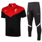 KIT POLO ROSSA NERA + TUTA LIVERPOOL 2021/22