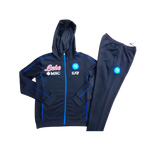 KIT GIACCA A ZIP CON CAPPUCCIO + TUTA NAPOLI X EA7 BLU SCURO 2021/22