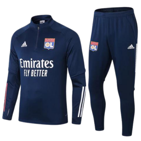 KIT GIACCA A ZIP + TUTA OLYMPIQUE LIONE 2021/22