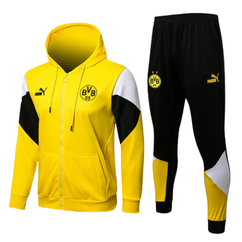 KIT GIACCA CON CAPPUCCIO GIALLA + TUTA BORUSSIA DORTMUND 2021/22