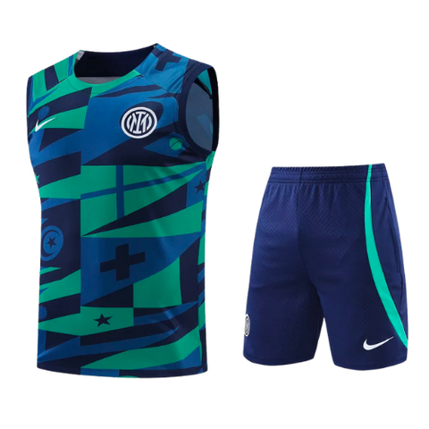 KIT MAGLIA SMANICATA + PANTALONCINI ALLENAMENTO INTER 2022/23 FANTASIA