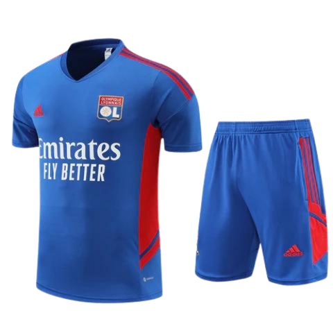 KIT MAGLIA BLU + PANTALONCINI OLYMPIQUE LIONE 2022/23