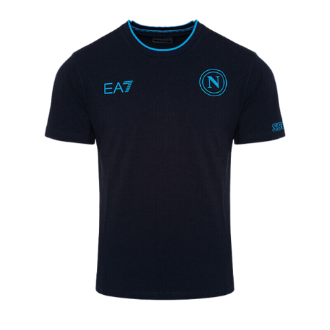 SSC NAPOLI T-SHIRT ARMANI BLU 2023/24