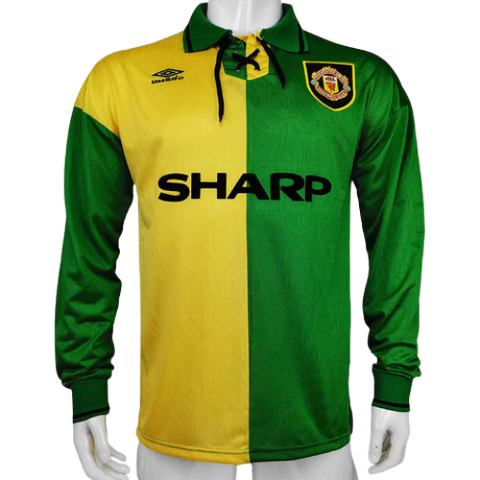 MAGLIA A MANICHE LUNGHE RETRO MANCHESTER UNITED TRASFERTA 1992/93