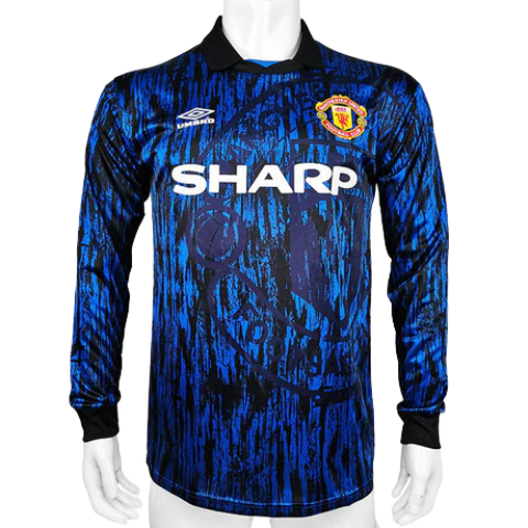 MAGLIA A MANICHE LUNGHE RETRO MANCHESTER UNITED TRASFERTA 1993/94