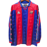 MAGLIA A MANICHE LUNGHE RETRO BARCELONA TRASFERTA 1996