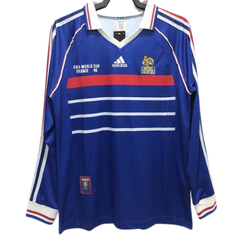 MAGLIA A MANICHE LUNGHE RETRO FRANCIA HOME 1998/99