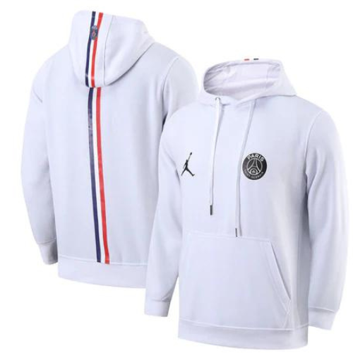 FELPA CON CAPPUCCIO PSG X JORDAN BIANCA