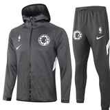 KIT GIACCA A ZIP CON CAPPUCCIO + TUTA GRIGIA NBA LA CLIPPERS 2021/22