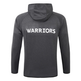 KIT GIACCA A ZIP CON CAPPUCCIO + TUTA NBA GRIGIA WARRIORS 2021/22